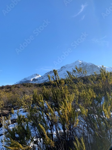 landscape with blue sky