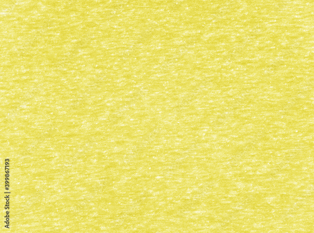 Heather yellow t-shirt fabric texture. Heather yellow t-shirt fabric texture.