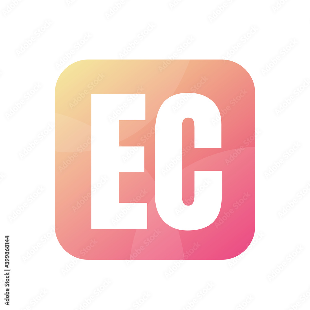 EC Letter Logo Design With Simple style EC Letter Logo Design With Simple style