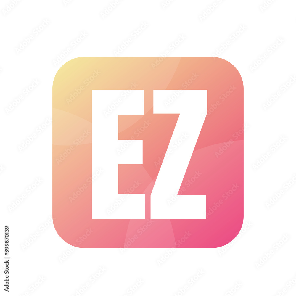 EZ Letter Logo Design With Simple style EZ Letter Logo Design With Simple style