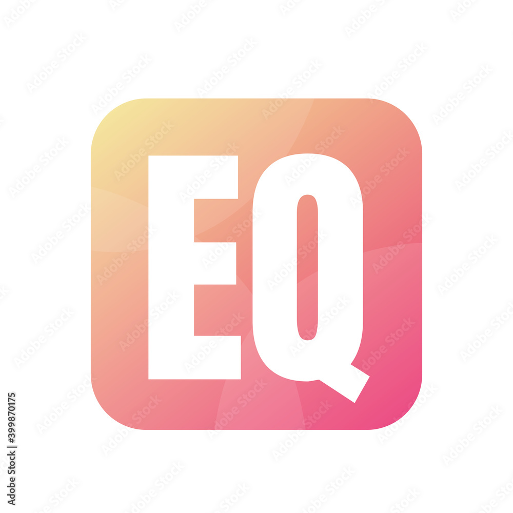 EQ Letter Logo Design With Simple style EQ Letter Logo Design With Simple style