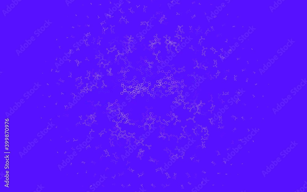 Light Purple vector backdrop with artificial intelligence data.