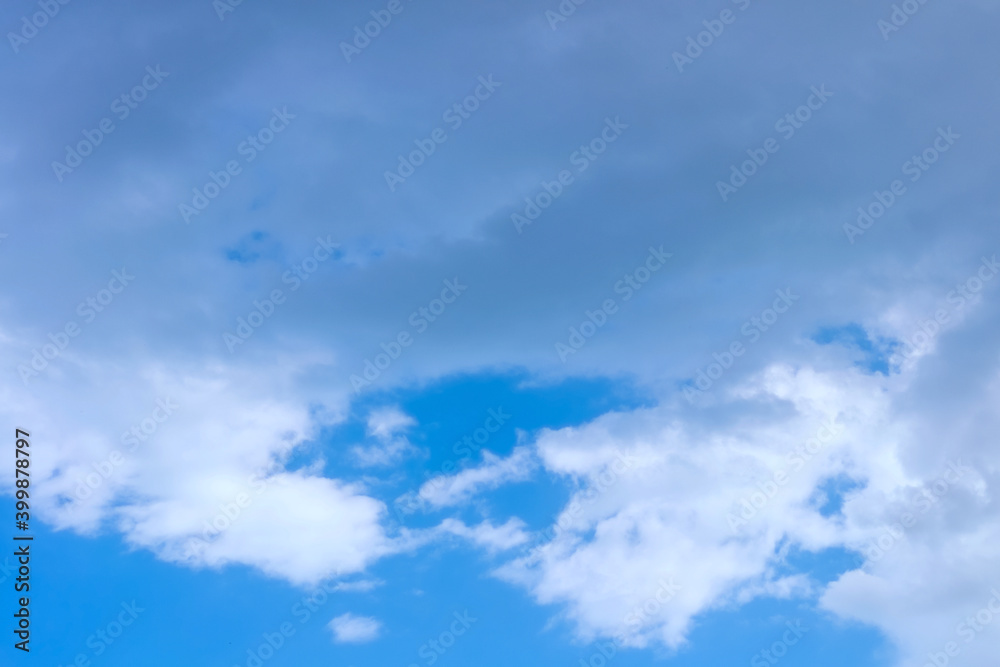 Beautiful blue sky with clouds on bright sunny day Beautiful blue sky with clouds on bright sunny day