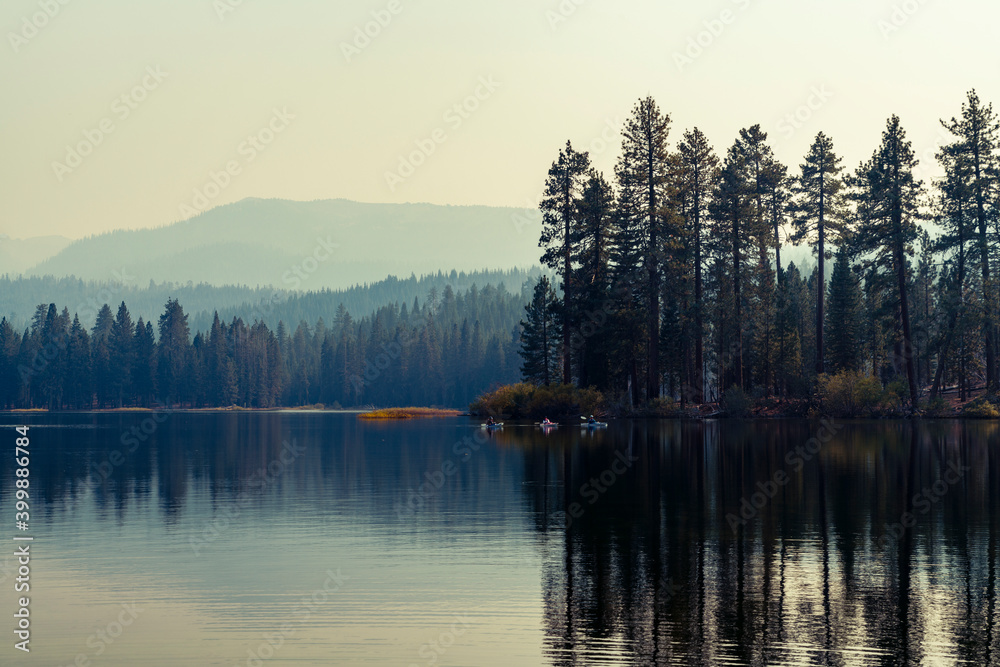 Lake view in Lassen Volcanic National Park