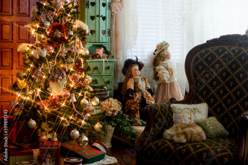 Christmas Decor-0414-Christmas Tree With Gifts