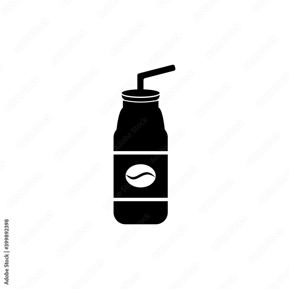 Fototapeta premium coffee packaging icon vector symbol