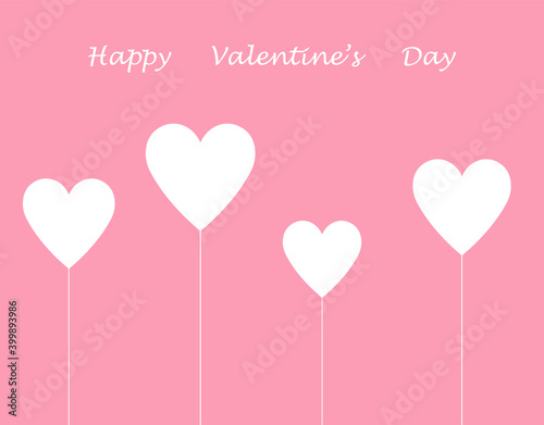 Modern pattern Valentine's Day with white hearts, art, cute card, concept of love, decoration, romantic, isolated, nice design, vector illustration