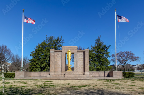 Washington D.C., USA - March 1, 2020: Second Division Memorial in President's Park in Washington, DC, United States. photo