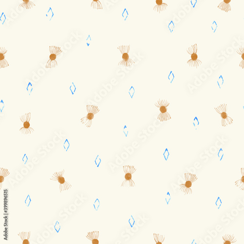 Retro style seamless vector of candy. Hand drawn sketch watercolour style.