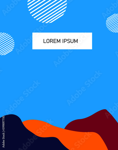 illustration of an background with waves
