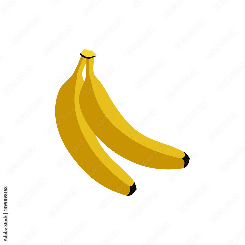 Banana icon design template vector isolated illustration