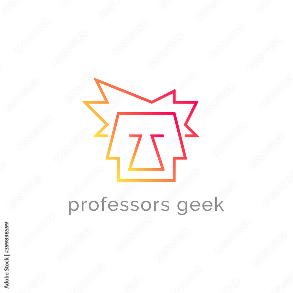 professors geek logo for education app blog and vlog professors geek logo for education app blog and vlog