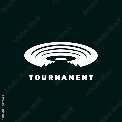 Tournament arena logo design symbol illustration vector template