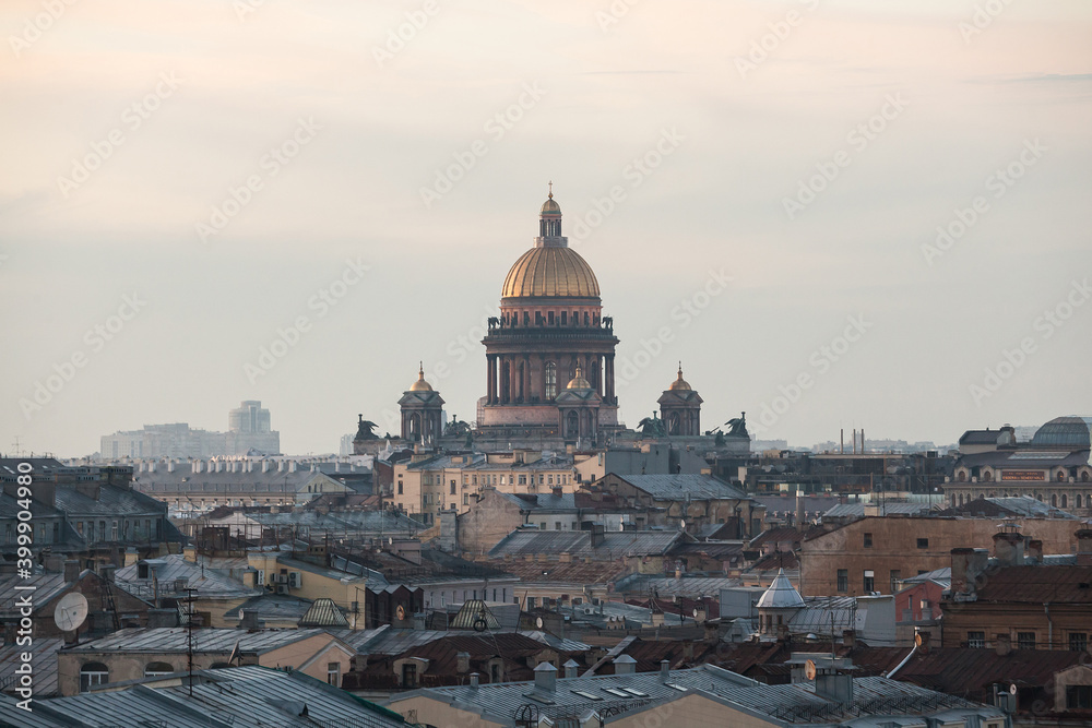 Golden dome of Saint Isaac's cathedral
