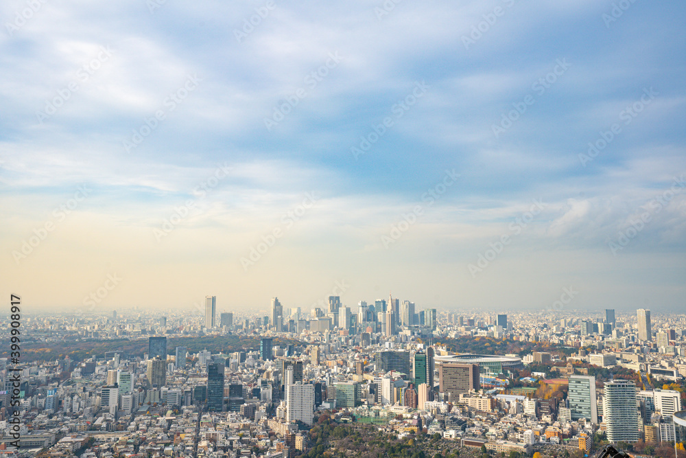 【六本木ヒルズより】東京都内、都市景観/新宿副都心方面 【六本木ヒルズより】東京都内、都市景観/新宿副都心方面