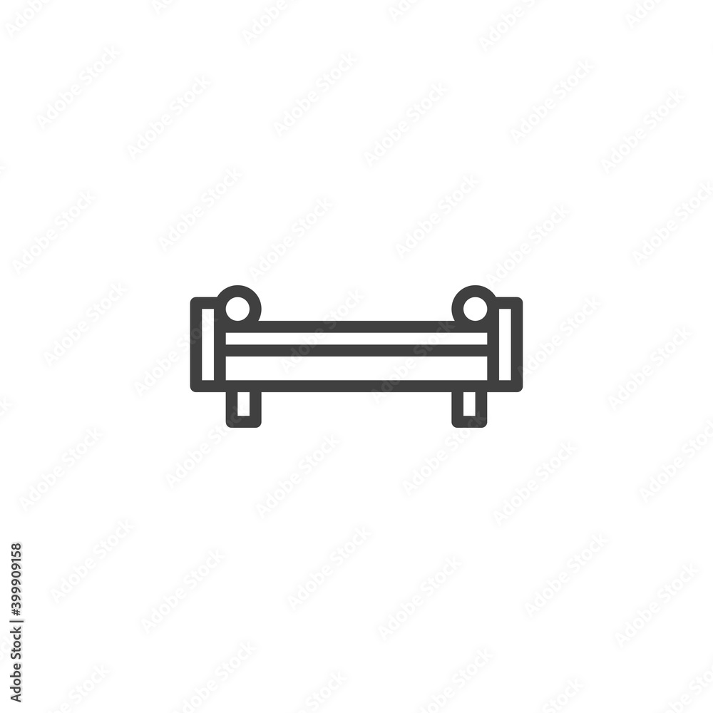 Couch sofa line icon. linear style sign for mobile concept and web design. Sofa, seat furniture outline vector icon. Symbol, logo illustration. Vector graphics Couch sofa line icon. linear style sign for mobile concept and web design. Sofa, seat furniture outline vector icon. Symbol, logo illustration. Vector graphics