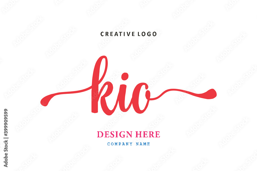 KIO lettering logo is simple, easy to understand and authoritative KIO lettering logo is simple, easy to understand and authoritative