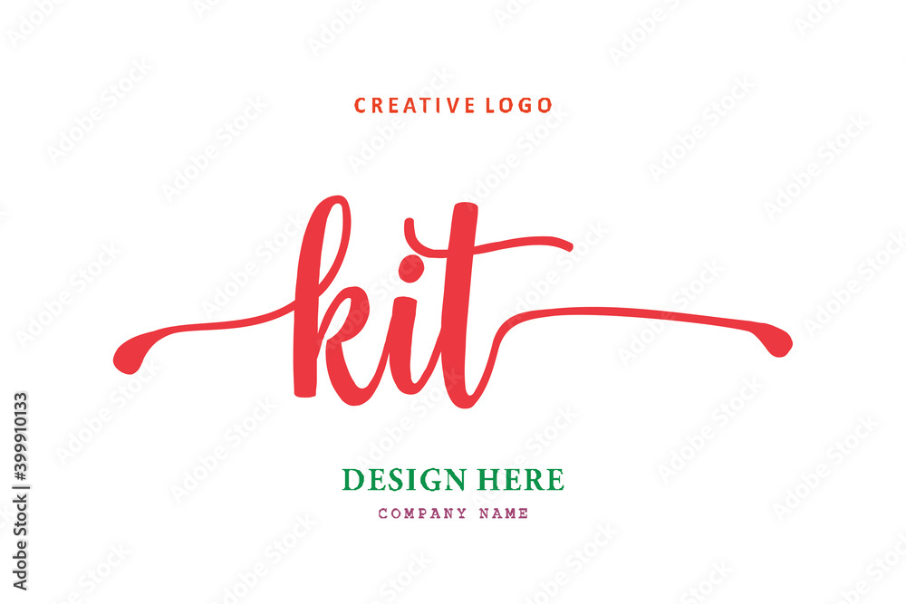 KIT lettering logo is simple, easy to understand and authoritative KIT lettering logo is simple, easy to understand and authoritative