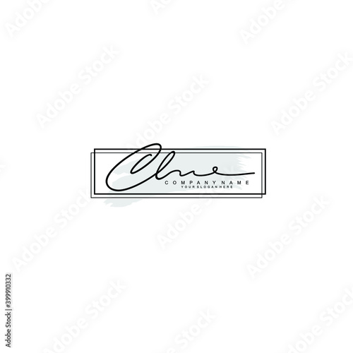 Initial CL Handwriting, Wedding Monogram Logo Design, Modern Minimalistic and Floral templates for Invitation cards	
