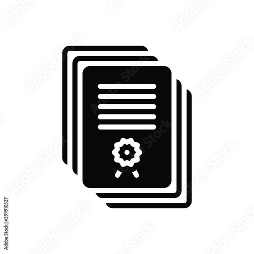 Black solid icon for subsequent
