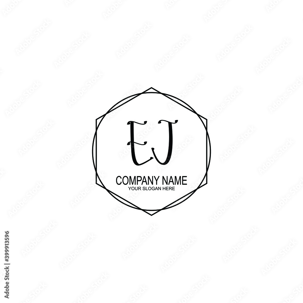Initial EJ Handwriting, Wedding Monogram Logo Design, Modern Minimalistic and Floral templates for Invitation cards
Initial EJ Handwriting, Wedding Monogram Logo Design, Modern Minimalistic and Floral templates for Invitation cards