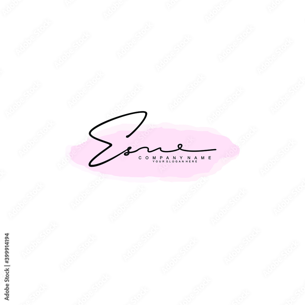 Initial ES Handwriting, Wedding Monogram Logo Design, Modern Minimalistic and Floral templates for Invitation cards
Initial ES Handwriting, Wedding Monogram Logo Design, Modern Minimalistic and Floral templates for Invitation cards