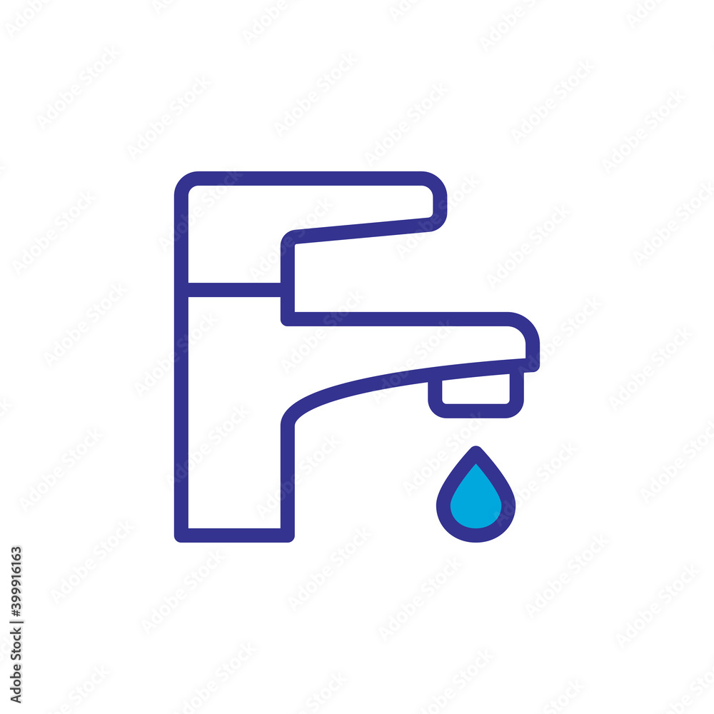faucet icon, vector, design trendy