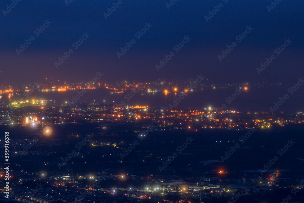 Obraz premium 城岱牧場からの函館裏夜景