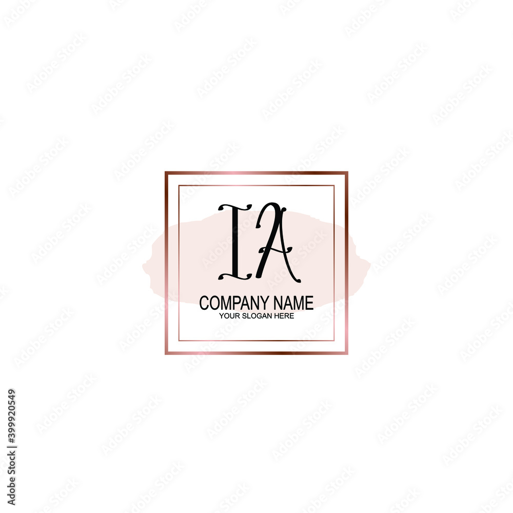 Initial IA Handwriting, Wedding Monogram Logo Design, Modern Minimalistic and Floral templates for Invitation cards
Initial IA Handwriting, Wedding Monogram Logo Design, Modern Minimalistic and Floral templates for Invitation cards