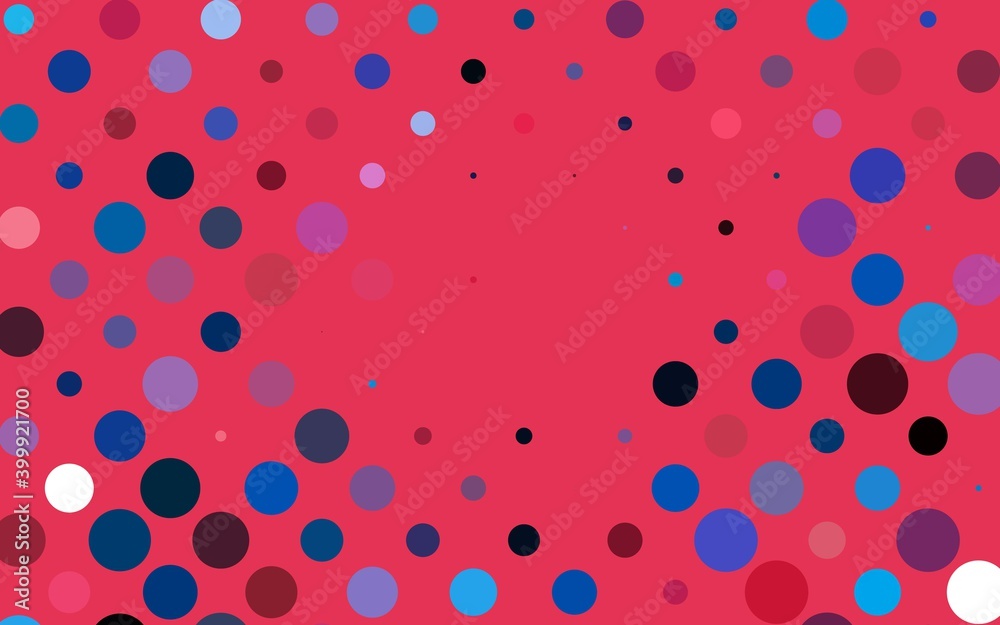 Light Blue, Red vector layout with circle shapes. Light Blue, Red vector layout with circle shapes.