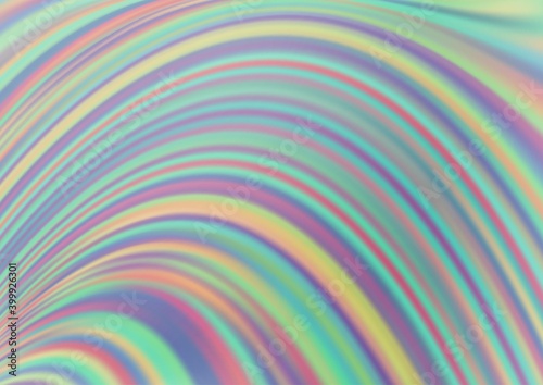 Light Silver, Gray vector pattern with curved circles.