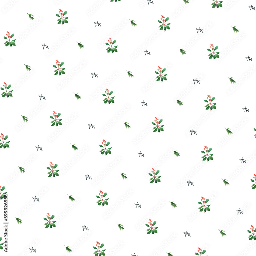 seamless Botanical watercolor garden pattern collection seamless Botanical watercolor garden pattern collection