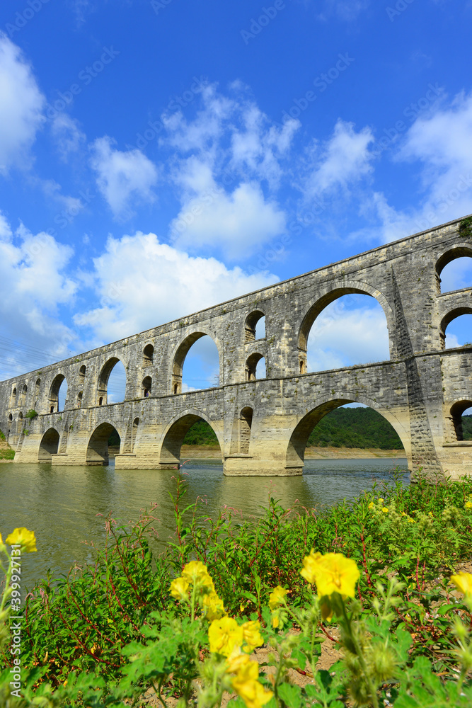 Fototapeta premium The Maglova Aqueduct built by Master Ottoman Architect Sinan Istanbul Turkey