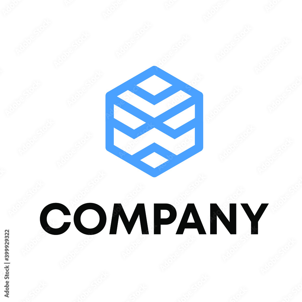 Fototapeta premium abstract hexagon logo