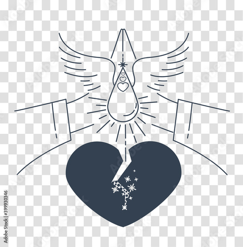 icon concept of forgiveness  prayer