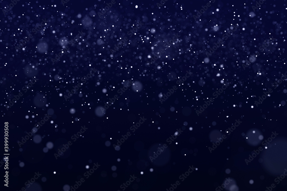 Obraz premium blue bokeh lights background