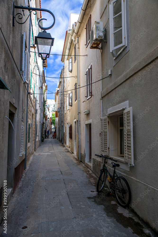 little street in Croatia Pag
