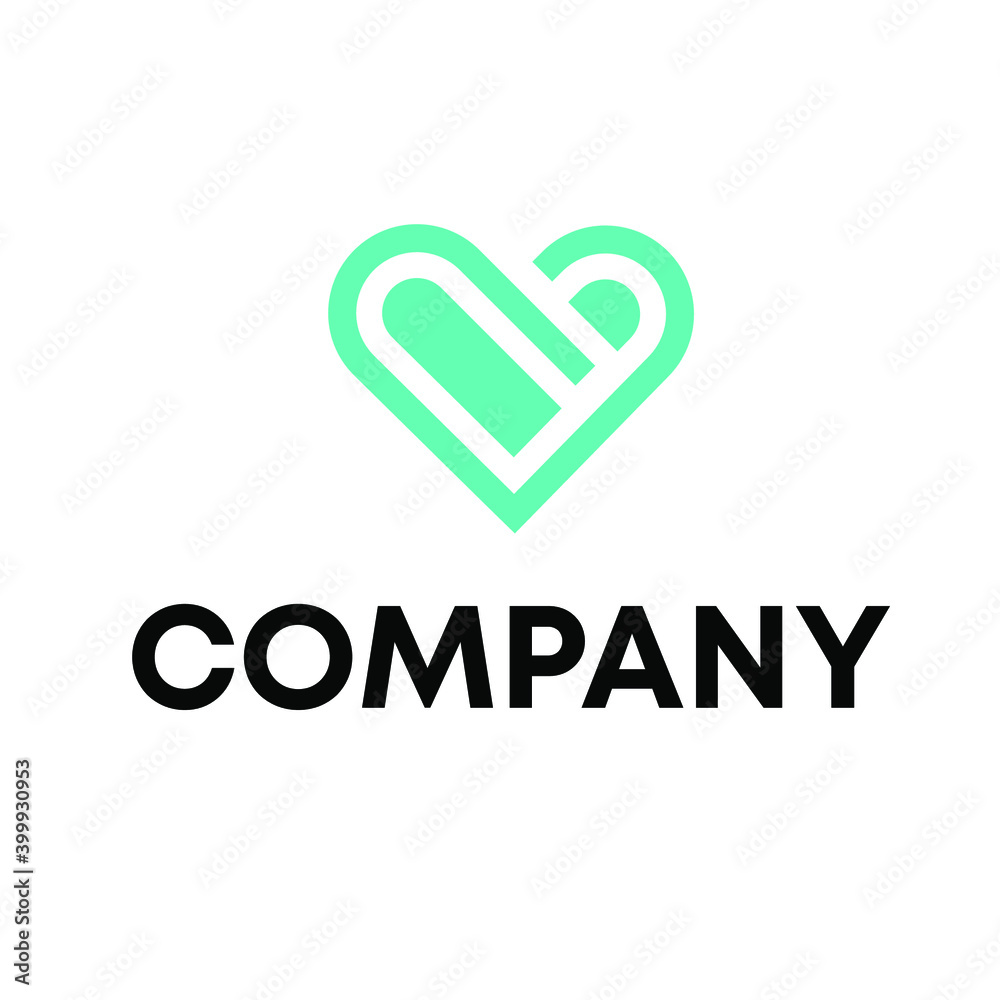 abstract heart logo abstract heart logo