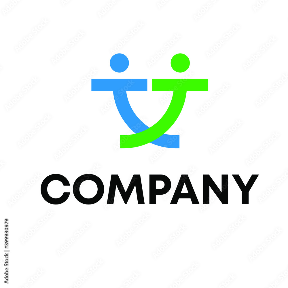 T People logo design