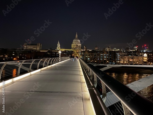 St Pauls Cathedral in London at night