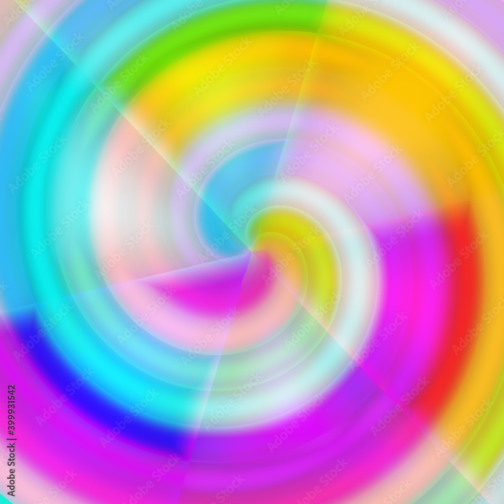 colorful abstract background in the form of a spiral