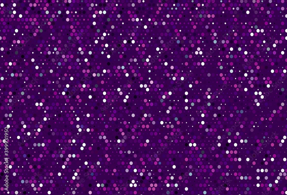 Obraz premium Light Purple vector backdrop with dots.