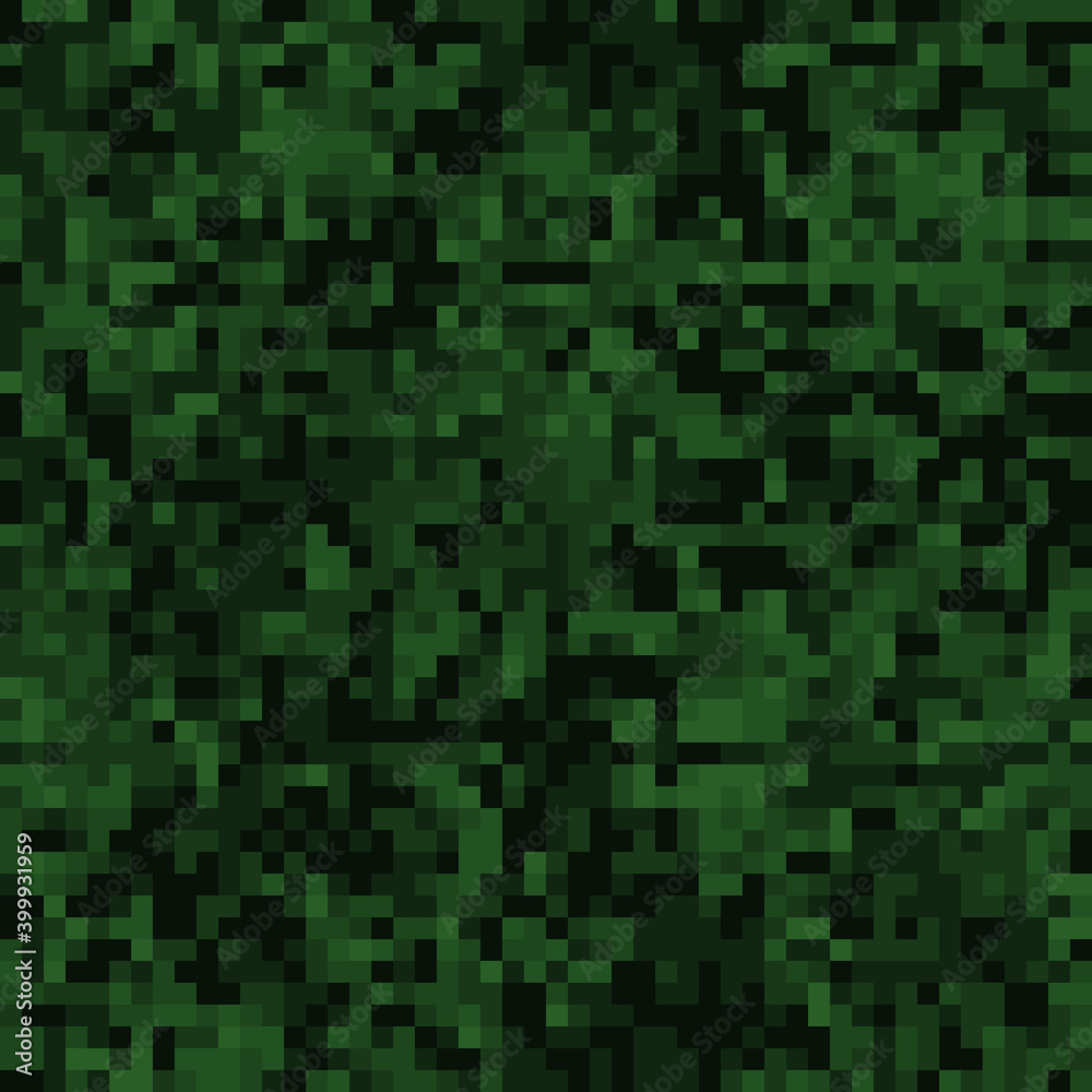 Texture pixel art. Green pixel art. Stock Illustration Adobe Stock
