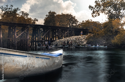 Photography Peace river in Arcadia Florida with kayak