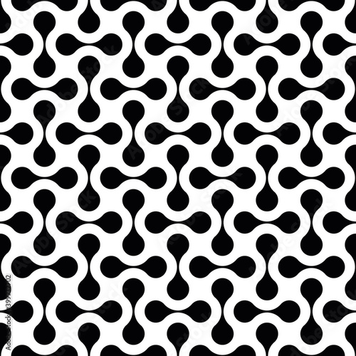 Abstract seamless pattern of connected dots