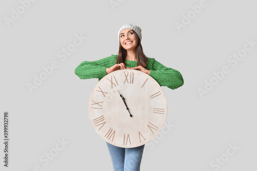 Beautiful young woman with ...