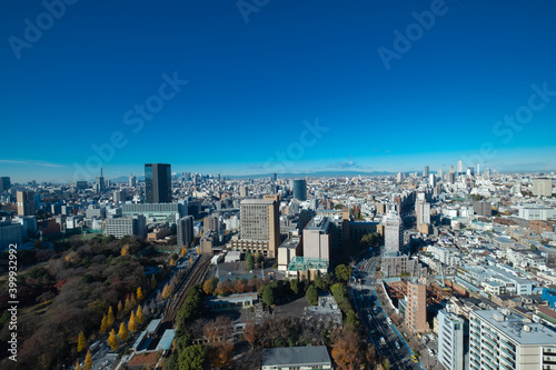 【東京都】文京区シビックセンターより新宿・池袋方面【2020冬】