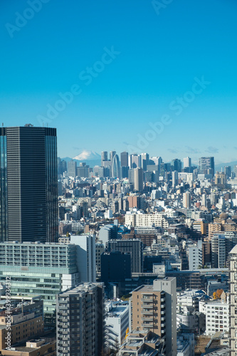 【東京都】文京区シビックセンターより鳥瞰【2020冬】