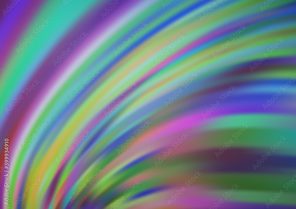 Obraz premium Light BLUE vector background with bent lines.