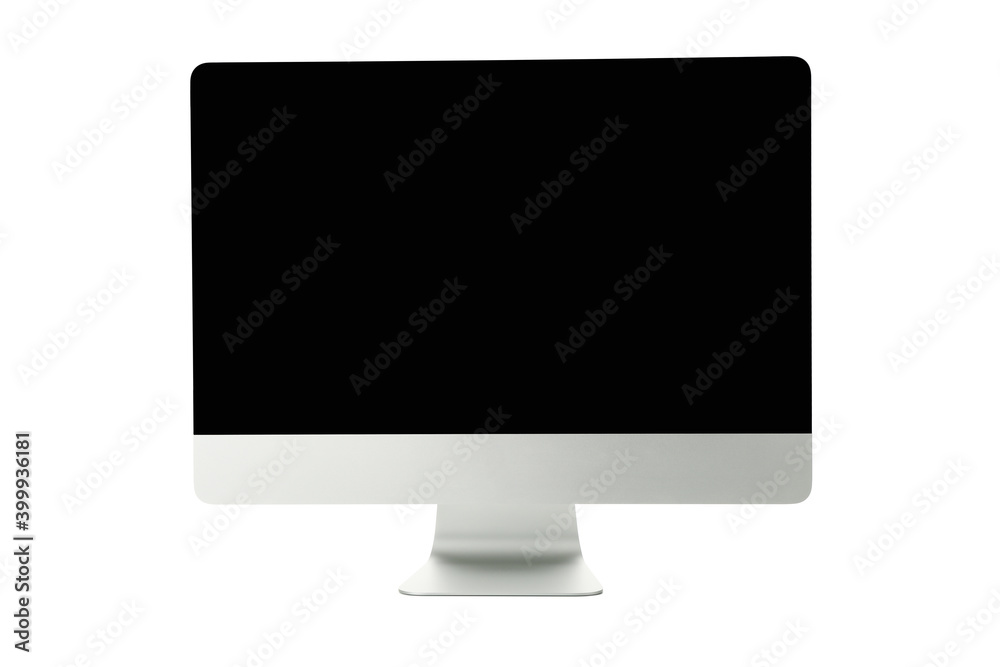 Blank desktop computer isolated on white background Blank desktop computer isolated on white background